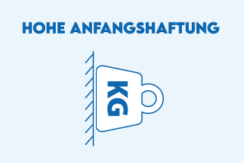 Hohe Anfangshaftung