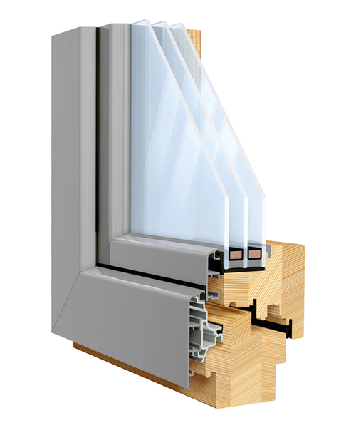 Scheiben in Fensterflügel aus Holz‑Alu kleben Scheiben in Fensterflügel aus Holz‑Alu kleben