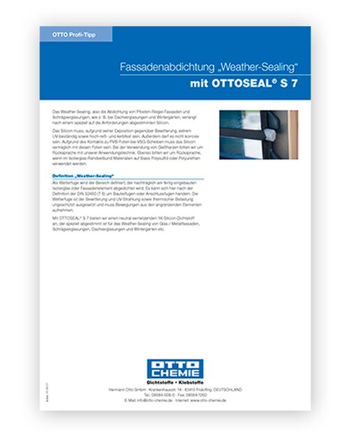 Fassadenabdichtung mit OTTOSEAL® S 7